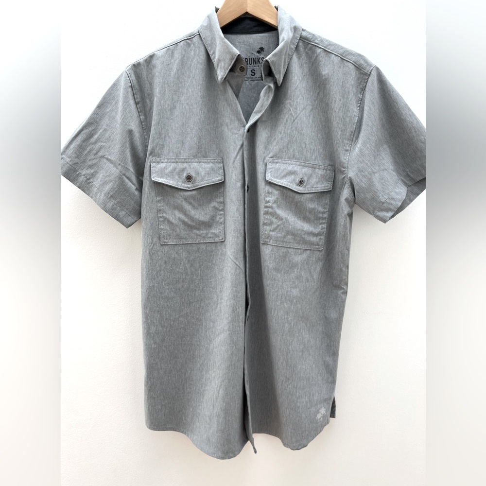 Mens Short Sleeve Dress Shirt Trunks Surf and Swim Co.